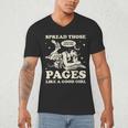 Spread Those Pages Like A Good Girl Shirt Smutty Spicy Book Men's V-Neck T-Shirt