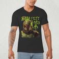 Star Wars The Book Of Boba Fett Neon Boba Fett Lives Poster Men's V-Neck T-Shirt Star Wars The Book Of Boba Fett Neon Boba Fett Lives Poster Men's V-Neck T-Shirt