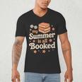 My Summer Is All Booked Book Lover Reading Vacation 2025 Men's V-Neck T-Shirt