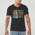 My Summer Is All Booked Book Reading Book Lover Men's V-Neck T-Shirt My Summer Is All Booked Book Reading Book Lover Men's V-Neck T-Shirt