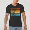 I Survived Reading Banned Books All I Got Was Smarter Men's V-Neck T-Shirt I Survived Reading Banned Books All I Got Was Smarter Men's V-Neck T-Shirt