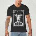 Tarot Card Vintage Whippet Dog Book Lover The Reader Men's V-Neck T-Shirt