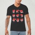 Teacher Valentines Day Reading Book Lover Bookworm Library Men's V-Neck T-Shirt