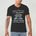 That’s What I Do Pet Cats Read Books Forget Things Flower Men's V-Neck T-Shirt