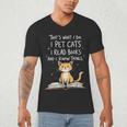 That's What I Do I Pet Cats I Read Books And I Know Things Men's V-Neck T-Shirt That's What I Do I Pet Cats I Read Books And I Know Things Men's V-Neck T-Shirt