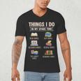 Things I Do In My Spare Time Book Reader Book Reading Lover Men's V-Neck T-Shirt