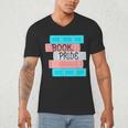 Threadless Grey Sky Chai Trans Book Pride Graphic Men's V-Neck T-Shirt
