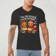 ’Tis The Season To Be Reading Book Lover Men's V-Neck T-Shirt ’Tis The Season To Be Reading Book Lover Men's V-Neck T-Shirt