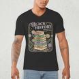 History Month Books Retro Black African Teacher Women Men's V-Neck T-Shirt History Month Books Retro Black African Teacher Women Men's V-Neck T-Shirt