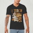 History Month I Teach Melanin Book Black Teacher Men's V-Neck T-Shirt History Month I Teach Melanin Book Black Teacher Men's V-Neck T-Shirt