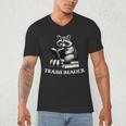 Trash Reader Book Reader Book Lover Book Reader Men's V-Neck T-Shirt