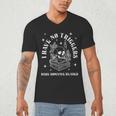 Trigger Warning Dark Romance Reader Bookish No Triggers Book Men's V-Neck T-Shirt