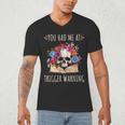 You Had Me At Trigger Warning Smut Books Dark Romance Skull Men's V-Neck T-Shirt You Had Me At Trigger Warning Smut Books Dark Romance Skull Men's V-Neck T-Shirt