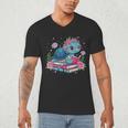 Turtle Bookworm Reading Book Bookworm Book Nerd Cute Graphic Men's V-Neck T-Shirt