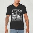 Unapologetically Anti Social Book Club Introvert Reader Men's V-Neck T-Shirt