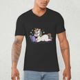 Unicorn Bookworm Believe In Yourself Cute And Inspirational Men's V-Neck T-Shirt Unicorn Bookworm Believe In Yourself Cute And Inspirational Men's V-Neck T-Shirt