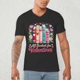 Valentine All Booked For Valentine Book Lovers Teacher Kid Men's V-Neck T-Shirt