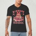 Valentine All Booked For Valentines Book Lovers Teacher Kid Men's V-Neck T-Shirt