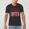 Valentines All Booked For Valentine Book Lover Teacher Men's V-Neck T-Shirt