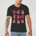 Valentines Day Librarian Heart Reading Book Women Men Kids Men's V-Neck T-Shirt Valentines Day Librarian Heart Reading Book Women Men Kids Men's V-Neck T-Shirt