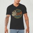Vintage I Buy Books Like I'm Immortal Skeleton Reading Book Men's V-Neck T-Shirt