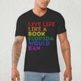 Vintage Live Life Like A Book Florida Would Ban LGBT Month Men's V-Neck T-Shirt Vintage Live Life Like A Book Florida Would Ban LGBT Month Men's V-Neck T-Shirt