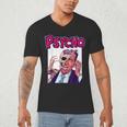 Vintage Movie Horror Poster Comic Book Graphic Film Night Men's V-Neck T-Shirt