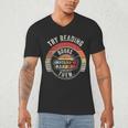 Vintage Try Reading Books Instead Of Banning Them Book Lover Men's V-Neck T-Shirt Vintage Try Reading Books Instead Of Banning Them Book Lover Men's V-Neck T-Shirt