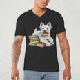 West Highland Terrier Books Dog Breed Westie For Men Women Kids Men's V-Neck T-Shirt