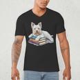 West Highland Terrier Books Dog Breed Westie Men's V-Neck T-Shirt