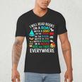 I Will Read Books On A Boat & Everywhere Men's V-Neck T-Shirt