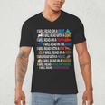 I Will Read Books On A Boat & Everywhere Reading Kids Book Men's V-Neck T-Shirt I Will Read Books On A Boat & Everywhere Reading Kids Book Men's V-Neck T-Shirt