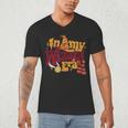 In My Wizard Era Groovy Bookish Fantasy Reader Book Lover Men's V-Neck T-Shirt