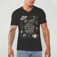 Women's Dramatic Book Lover Quote Men's V-Neck T-Shirt Women's Dramatic Book Lover Quote Men's V-Neck T-Shirt