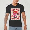 Women's Read Your Heart Out Groovy Bookish Valentine Day Women Girls Men's V-Neck T-Shirt Women's Read Your Heart Out Groovy Bookish Valentine Day Women Girls Men's V-Neck T-Shirt