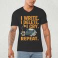 I Write Book Writer Author Book Writing Novelist Men's V-Neck T-Shirt I Write Book Writer Author Book Writing Novelist Men's V-Neck T-Shirt