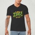 ZING Comic Book Retro Artwork – Cartoon Collector Men's V-Neck T-Shirt ZING Comic Book Retro Artwork – Cartoon Collector Men's V-Neck T-Shirt