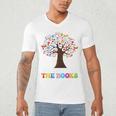 100 Days In The Books Reading Teacher 100th Day Of School Premium Tri-Blend Men's V-Neck T-Shirt 100 Days In The Books Reading Teacher 100th Day Of School Premium Tri-Blend Men's V-Neck T-Shirt