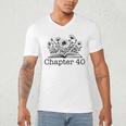 40th Birthday Chapter 40 Reading Book Lover 40 Year Old Men's V-Neck T-Shirt 40th Birthday Chapter 40 Reading Book Lover 40 Year Old Men's V-Neck T-Shirt