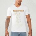 Abibliophobia Books Lover Bookworm Bookaholic Reader Men's V-Neck T-Shirt Abibliophobia Books Lover Bookworm Bookaholic Reader Men's V-Neck T-Shirt
