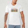 Abibliophobia Definition Book Reader Book Nerd Book Reading Premium Tri-Blend Men's V-Neck T-Shirt