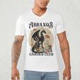 Abraxos Flower Garden Club Book Lover Fantasy Dragon Bookish Men's V-Neck T-Shirt Abraxos Flower Garden Club Book Lover Fantasy Dragon Bookish Men's V-Neck T-Shirt