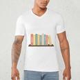 Applied Behavior Analysis Book Wildflower ABA RBT Therapist Men's V-Neck T-Shirt Applied Behavior Analysis Book Wildflower ABA RBT Therapist Men's V-Neck T-Shirt