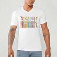 Applied Behavior Analysis Book Wildflower ABA RBT Therapist Premium Tri-Blend Men's V-Neck T-Shirt Applied Behavior Analysis Book Wildflower ABA RBT Therapist Premium Tri-Blend Men's V-Neck T-Shirt