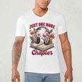 Audiobook Lover Bookish Headphones Just One More Chapter Men's V-Neck T-Shirt