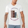 I Like Big Books Bookworm Tee Men's V-Neck T-Shirt