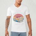I Like Big Books Cannot Lie Librarian Reading Teacher Men's V-Neck T-Shirt I Like Big Books Cannot Lie Librarian Reading Teacher Men's V-Neck T-Shirt