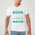 The Book Was Better Than The Movie Literary Library Bookworm Premium Tri-Blend Men's V-Neck T-Shirt The Book Was Better Than The Movie Literary Library Bookworm Premium Tri-Blend Men's V-Neck T-Shirt
