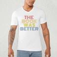 The Book Was Better Retro 70s Vintage Premium Tri-Blend Men's V-Neck T-Shirt The Book Was Better Retro 70s Vintage Premium Tri-Blend Men's V-Neck T-Shirt