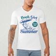 Book Girl Summer Bookish Beach Men's V-Neck T-Shirt Book Girl Summer Bookish Beach Men's V-Neck T-Shirt